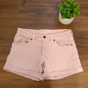 Universal Thread blush denim shorts, 0/25